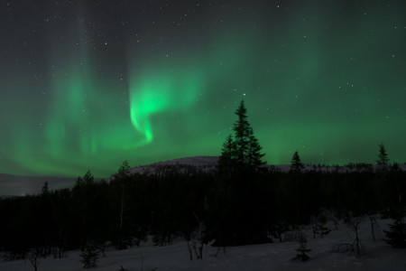 Polarlicht in Äkäslopmpolo