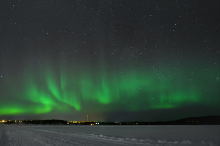 Polarlichter in Äkäslompolo/Finnland